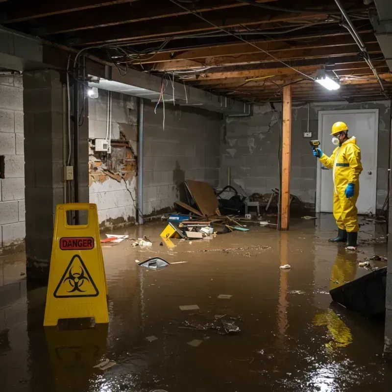 Flooded Basement Electrical Hazard in Cave Spring, VA Property